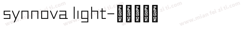 synnova light字体转换
